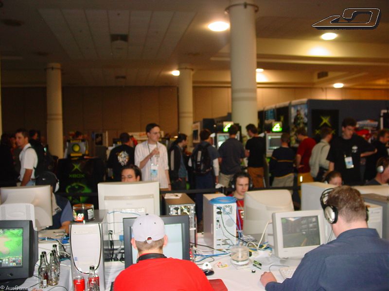 AGDC Delegates watch the gamers at it 
